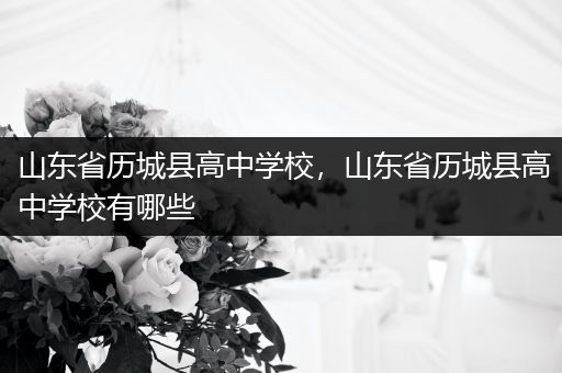 山东省历城县高中学校，山东省历城县高中学校有哪些