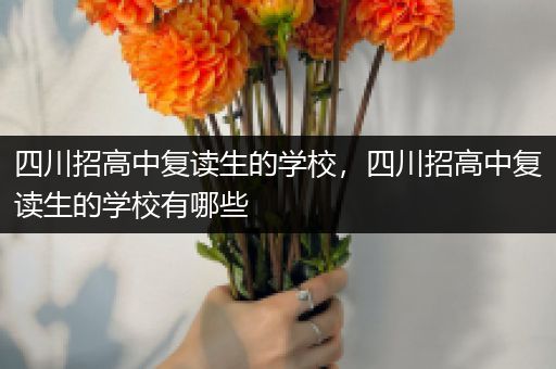 四川招高中复读生的学校，四川招高中复读生的学校有哪些