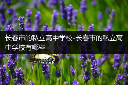 长春市的私立高中学校-长春市的私立高中学校有哪些