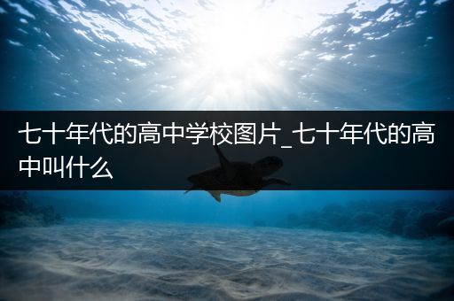 七十年代的高中学校图片_七十年代的高中叫什么