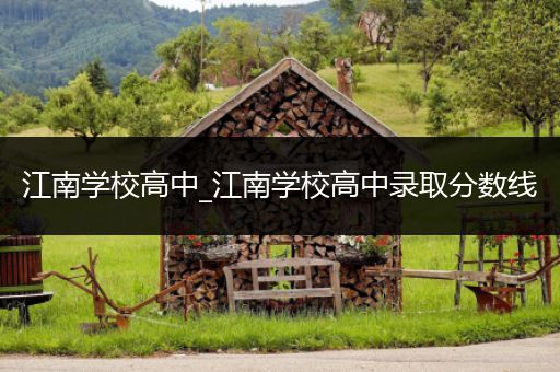 江南学校高中_江南学校高中录取分数线