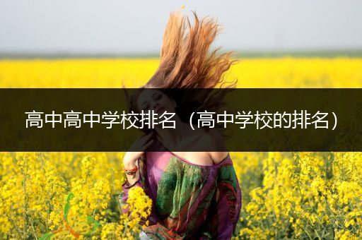 高中高中学校排名（高中学校的排名）