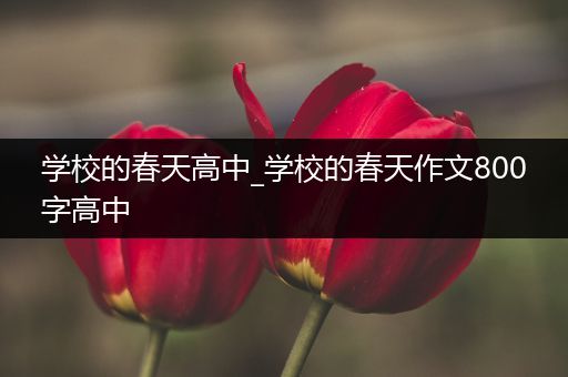 学校的春天高中_学校的春天作文800字高中