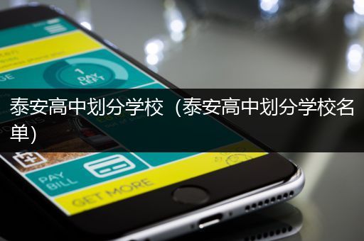 泰安高中划分学校（泰安高中划分学校名单）