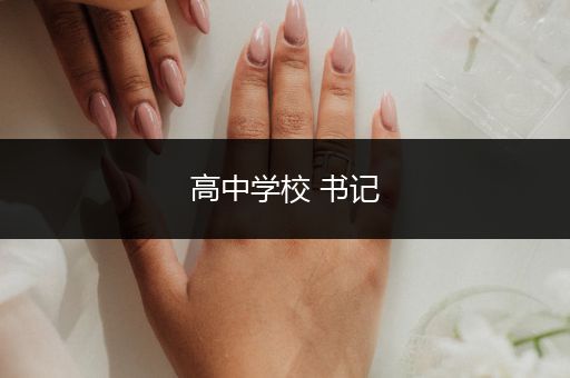 高中学校 书记