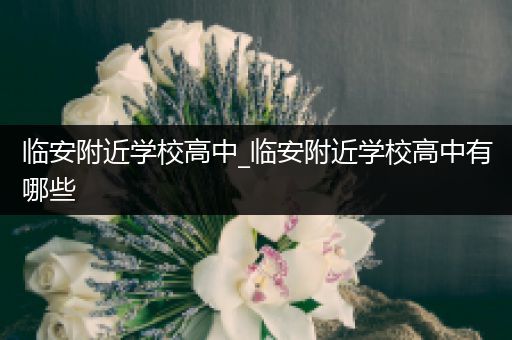 临安附近学校高中_临安附近学校高中有哪些
