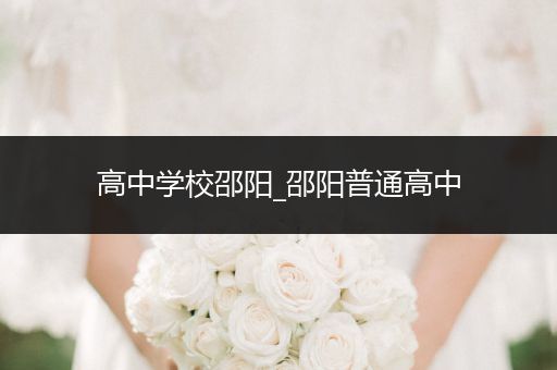 高中学校邵阳_邵阳普通高中