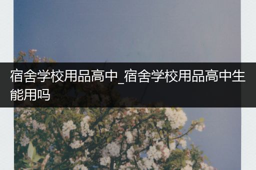 宿舍学校用品高中_宿舍学校用品高中生能用吗