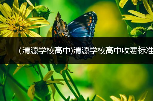 （清源学校高中)清源学校高中收费标准
