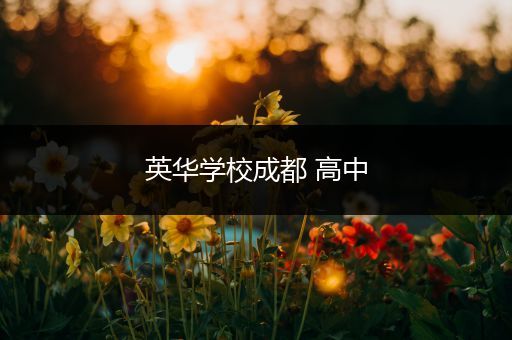 英华学校成都 高中