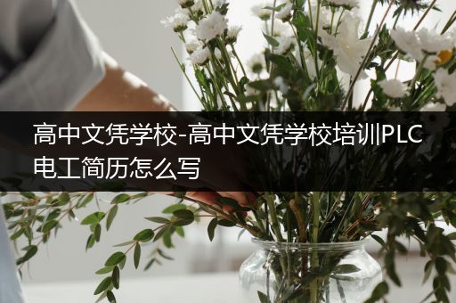 高中文凭学校-高中文凭学校培训PLC电工简历怎么写