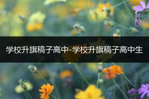 学校升旗稿子高中-学校升旗稿子高中生