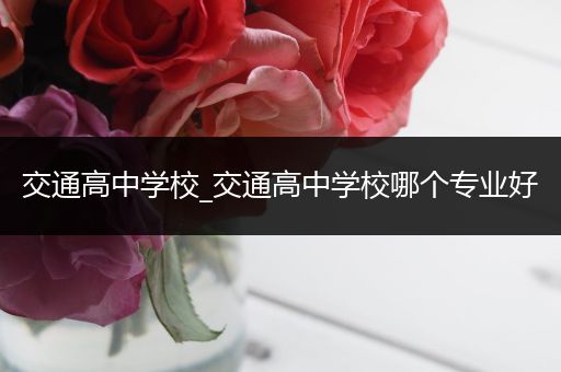 交通高中学校_交通高中学校哪个专业好