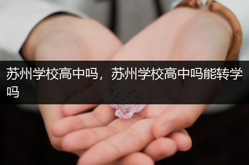 苏州学校高中吗，苏州学校高中吗能转学吗