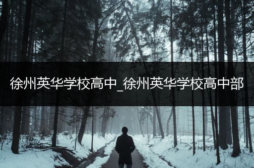 徐州英华学校高中_徐州英华学校高中部