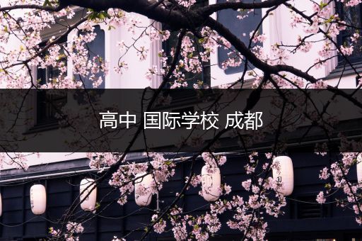 高中 国际学校 成都
