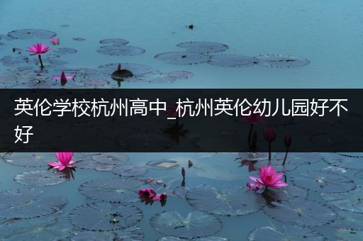 英伦学校杭州高中_杭州英伦幼儿园好不好