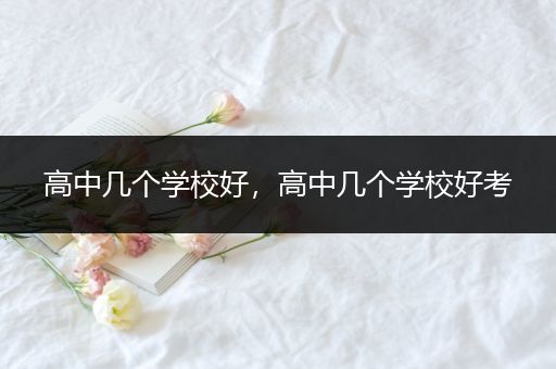 高中几个学校好，高中几个学校好考