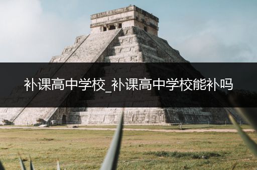 补课高中学校_补课高中学校能补吗