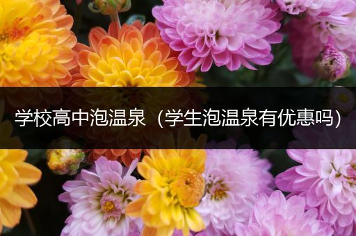 学校高中泡温泉（学生泡温泉有优惠吗）
