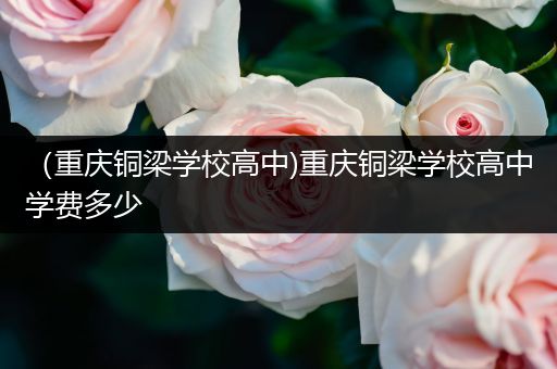 （重庆铜梁学校高中)重庆铜梁学校高中学费多少