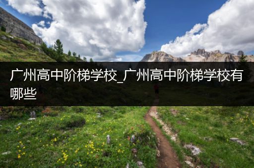 广州高中阶梯学校_广州高中阶梯学校有哪些