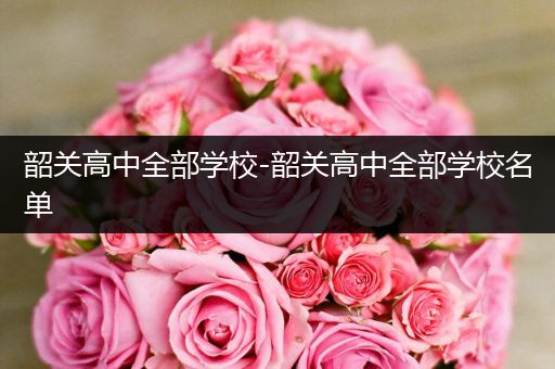 韶关高中全部学校-韶关高中全部学校名单