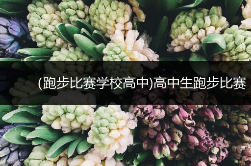 （跑步比赛学校高中)高中生跑步比赛