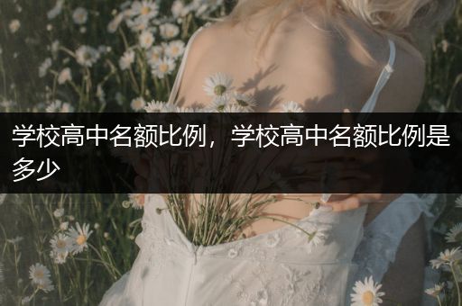 学校高中名额比例，学校高中名额比例是多少