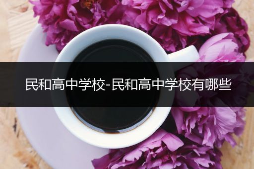 民和高中学校-民和高中学校有哪些